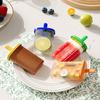 Rainbow Popsicles Molds Safe Summer Parties Ice Molds with Easy Demold Feature and Reusable Drips Guards Stick