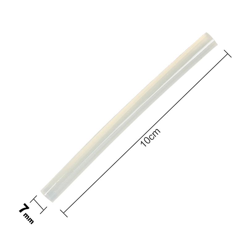 Pdtoweb 50pcs 100×7mm Transparent Hot Adhesive Melt Stick Heating Glue Gun Accessory