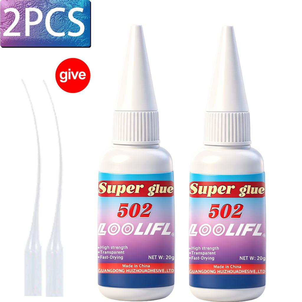 502 Super Glue Multi-purpose Fast Drying Strong Adhesive Cyanoacrylate Instant Bond used for Metal Ceramic Glass DIY Repair Tool