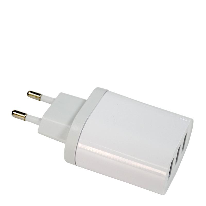 CE-Certified 5V3A Multi-Port 3-USB Fast Charger for Mobile & Tablets