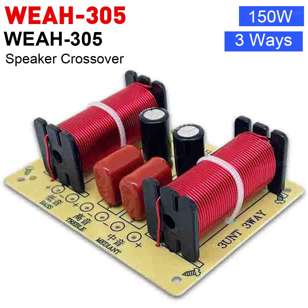 3 Way Speaker Crossover Circuit Treble Midrange Bass Module Frequency Divider Home Loudspeaker Filter Refit Accessory