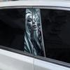 2pcs Nun Sisters Car Decal Car B-Pillar Sticker Smoking Nun Styling Car Decal Diy Car Door Post Vinyl Decal Cool Nun Decal