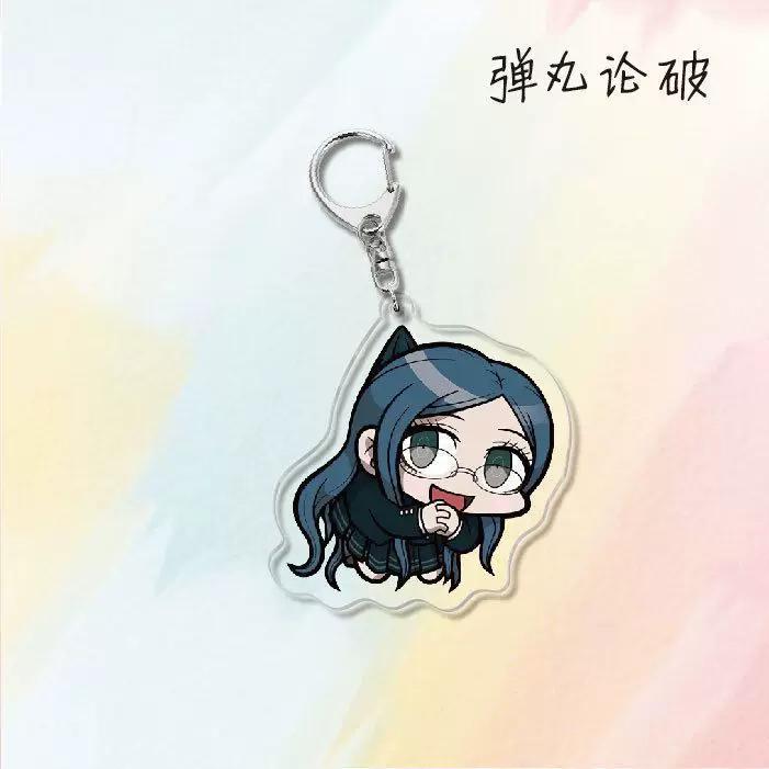 Danganronpa 1 Monokuma Naegi Makoto Acrylic Keychain, Creative Campus Anime Gift Accessories