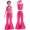 European & American Movie Cosplay: Children's Barbie Role-playing Costume Set with Bell-bottoms