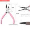 "Handmade Pink Needle-Nose Pliers: Multi-Function Jewelry Tool for Beading and Winding"