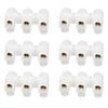 50Pcs Terminal Block Strip FlameRetardant ThroughType Wire Connector 30A Industrial Supplies(3in3out )