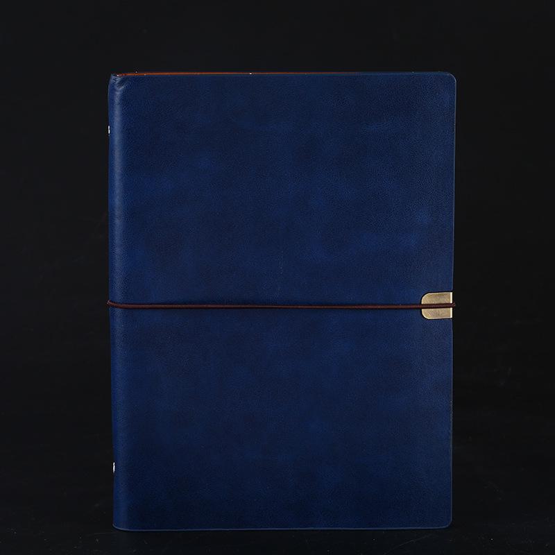 "Retro PU Leather A5 Travel Notebook - Creative Student & Business Customizable B5 Loose-leaf Handbook"