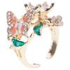 Fashion Butterfly Rings Featuring Vibranting Drip Oil Alloy Construction For Everyday Elegant And Symbolic Charm
