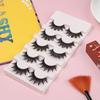 5 Pairs Long Cross Soft Natural Handmade Black Eye Lashes Extension False  Eyelashes