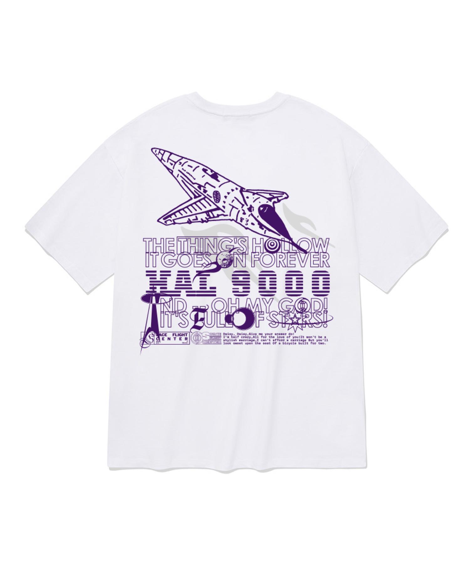 Saint Pain [Saint Pain X Triangle Studio] Universe Is So Paa Short Sleeve T-Shirt - White White/L