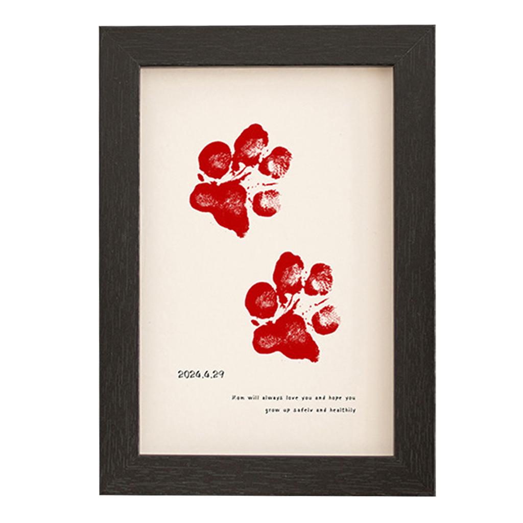 Dog Paw Print Photo Frame Personalized Printed Photo Frame For Bedroom Living Room