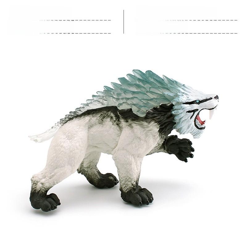 Kids Western Mythological Animal Pvc Figures Collection With Realistic Fire Lion And Ice Bear For Learning