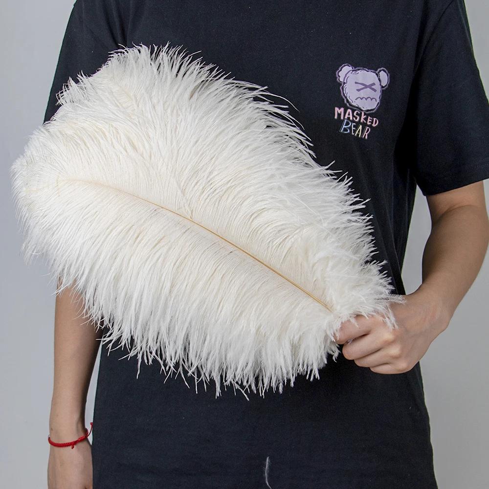 10Pcslot Natural Long Ostrich Feather Bulk 40-65CM16-26inch for Wedding Party Dining Table Center Vase Decor Home Lamp Feather