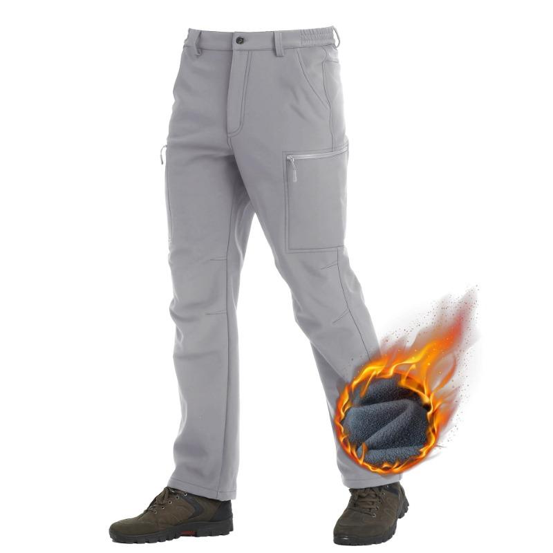 Autumn and Winter Men's Padded Warm Large Size Loose Straight Outdoor Mountaineering Charging Pants Men S Casual Pants Clothing Work Pants