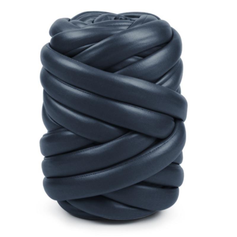 500g Roll Matte Nappa Faux Leather Yarn 2.5cm Chunky Iceland Core Thick Soft Yarn Handmade DIY Bag Knitting Materials