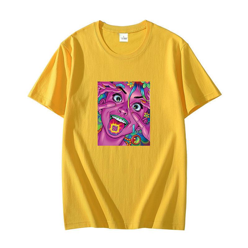 Psychedelic Trippy Sexy Female Lucid Dream Cotton Mens Tshirt Oversized Short Sleeve Tshirts Oneck Tshirt Mens Clothing