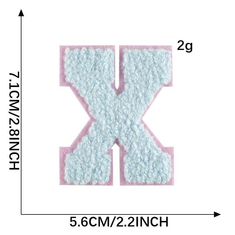 Diy Patch Sticker Letter Towel Embroidery Cloth Sticker Multi-Color Cloth Label Clothing Accessories Badge Embroidery Sticker