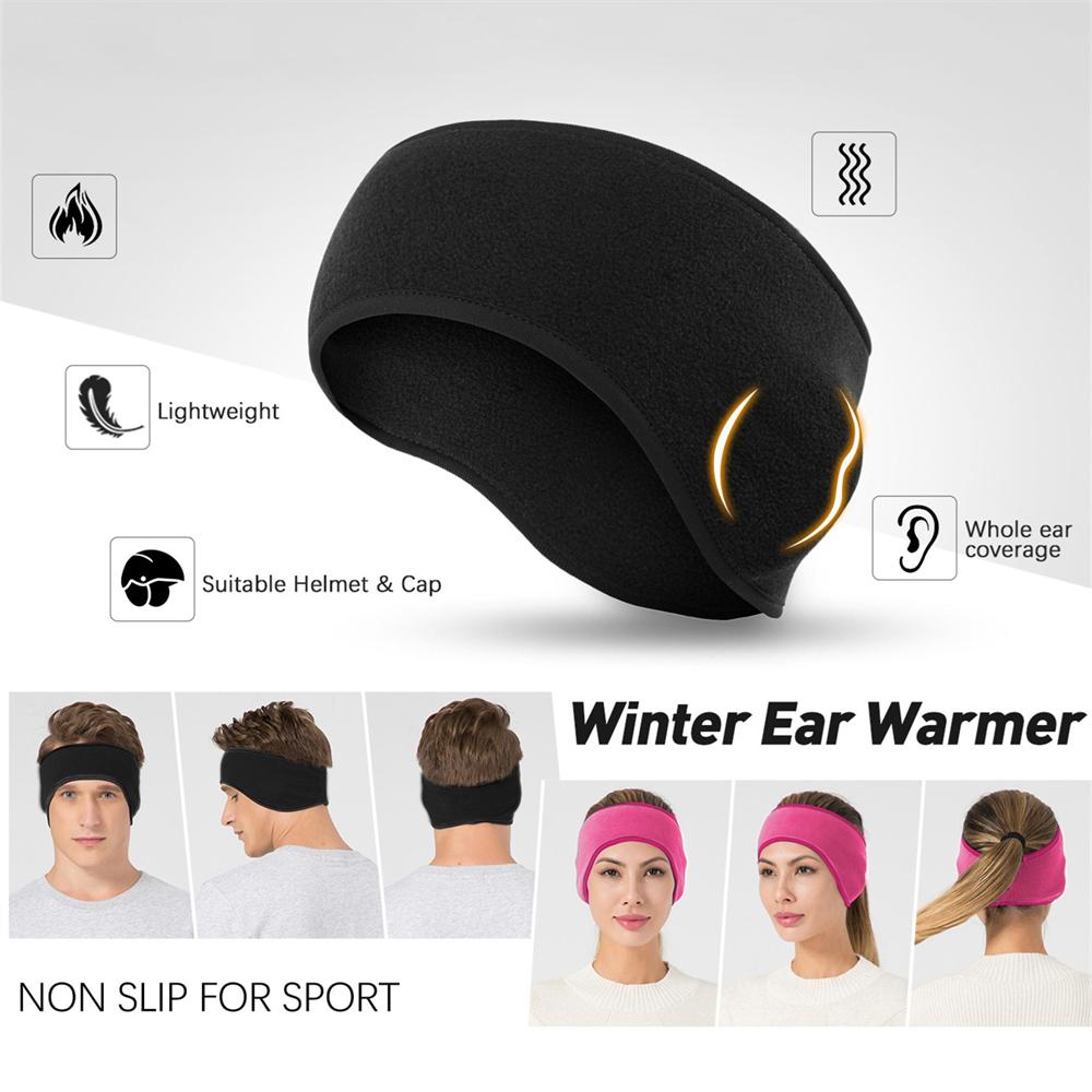 1PC Outdoor Soft Ear Warmer Headband Riding And Running Windproof Warm Fleece Ear Protection Hair Belt Headgear