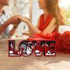 1pc Love Word Table Top Sign Home Design Art Ornament Three-dimensional Valentine's Day LOVE Romantic Crafts Home Decor Gifts