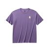 Lifestyle Series Short Sleeve Knitted Shirt Summer T-Shirt Unisex Tops Crystal-Purple 972628112-1