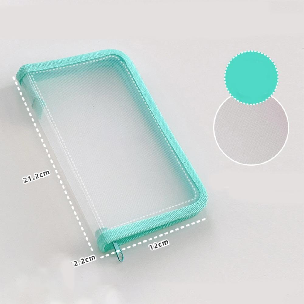 A6 Storage Bag Transparent File Sorting Bag Simple Sticker Stationery Accessories  Student Collect