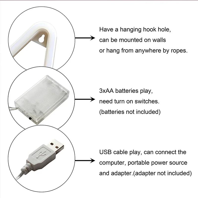 Night Light Neon Alphabet Lamp 26 Letters Number Color Change For Birthday Wedding Party Bedroom Wall Hanging Decor Light Night