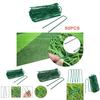 Green Hardened Steel Artificial Grass Turf U Pins Heavy Duty Galvanised Garden Staples For Lawn Fixing And Weed Control