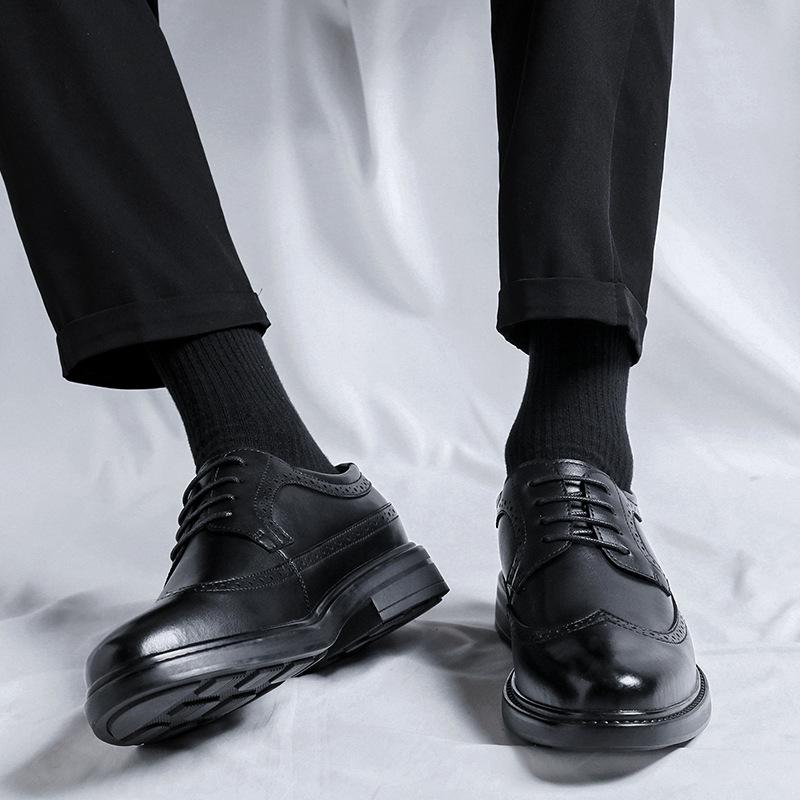 Brock Lederschuhe Herren Business Kleidung Casual Herrenschuhe Sommer Britischer Stil Bräutigam Hochzeitsschuhe Herren 8128-R