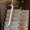 1pc Multi-layer Pants Hanger, Stainless Steel Rack, Save Space Storage and Organization for Wardrobe, Closet, Bedroom, Suitable for Pants,  Scarves