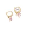 Animal Zodiac Alloy Long Dangle Earrings With Glittering Butterfly Design For Women