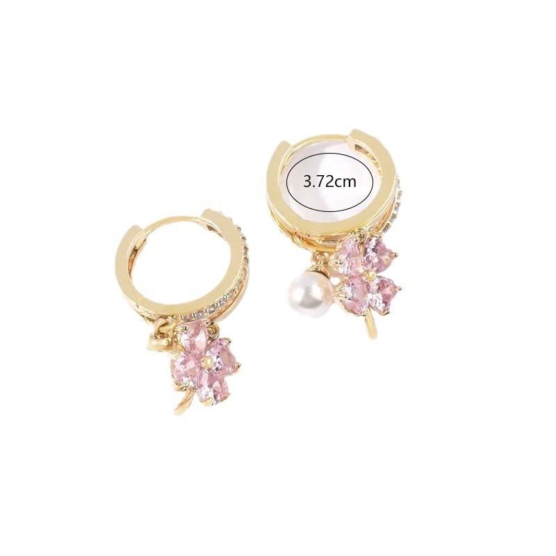Animal Zodiac Alloy Long Dangle Earrings With Glittering Butterfly Design For Women