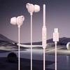 In-Ear-Kopfhörer mit Kabel, Geräuschunterdrückung, superkomfortabel, einstellbare Mikrofonlautstärke, 3,5 mm/Typ C, HiFi-Sound-Ohrhörer