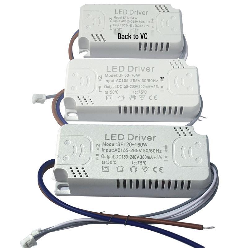 Non-Isolated Constant Current LED Driver 24W/50W Single Color Power Supply for Ceiling Lights
