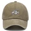 pc Adjustable Washed Baseball Cap with Helicopter Print Pattern Suitable for Outdoor Travel Camping Parties and Hiphop for