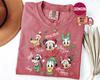 Comfort Colors® Retro Disney Santa Mickey and Friends Shirt, Mickey's Very Merry Christmas Party Shirt,Disneyland Family Matching Trip Shirt