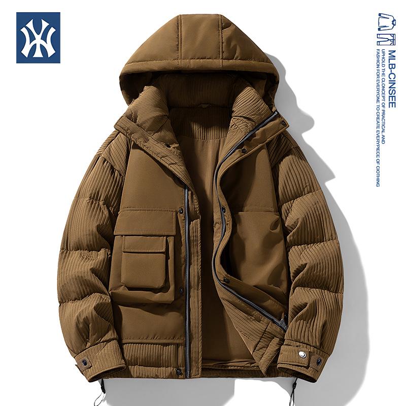 MLB & NY Winter Warmth: Unisex Japanese Style White Duck Down Jacket