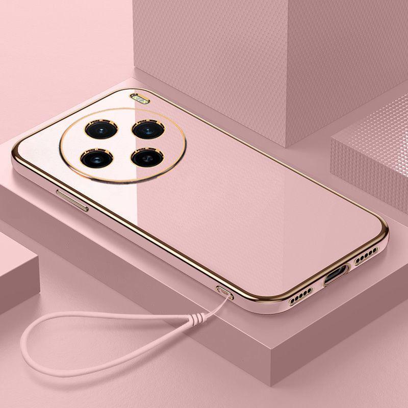 Per vivo X200 Pro mini Custodia vivo X200 Pro mini Custodia per telefono V2419A V2405DA Custodia Lussuosa Placcatura Quadrata Antiurto Copertura Posteriore