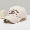 Korean Retro Baseball Hat Women'S Autumn Winter Versatile Ins Street Letter Embroidered Caps Summer Couple Men