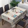 Colorful Fish Pattern Decorative Print Rectangular Tablecloth Suitable for Dining Coffee Table Use Party Decoration Tablecloth