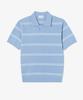 LACOSTE Men'S Open Collar Pinstripe Short Sleeve Sweater Polo Shirt Ph396E-56G Aey