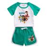 Paw Patrol Summer 2022 Kids' Two-Piece Set: Trendy Short Sleeve T-shirt & Shorts for Boys and Girls