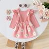 Infant Toddler Long-Sleeve Romper & Skirt Set