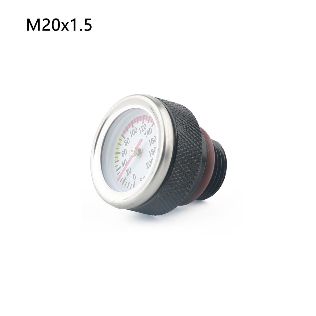 M20x1.5/M20x2.5/M30x1.5 Motorcycle Fuel Tank Caps With Oil Temperature Gauge 0-200℃ Pointers Dial Meter Fuel Tank Caps3