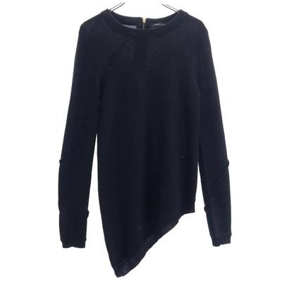 Long Sleeve Design Knit S Back Zip Sweater Women Used