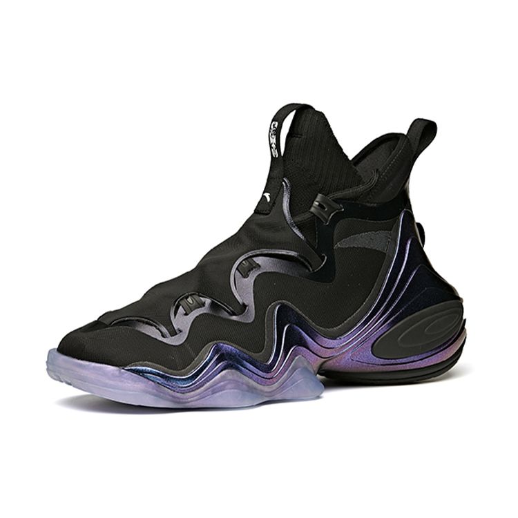 Anta Star Series Anti-Slip Wear-Resistant Mid-Top Basketball Shoes Men Sneakers Black 112048818A-7
