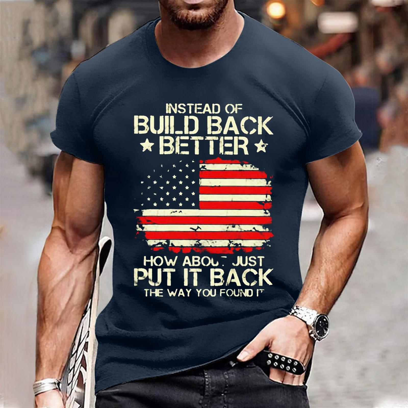 

Летняя футболка с короткими рукавами и круглым вырезом, винтажный пуловер с буквенным принтом, топ M тёмно-синий