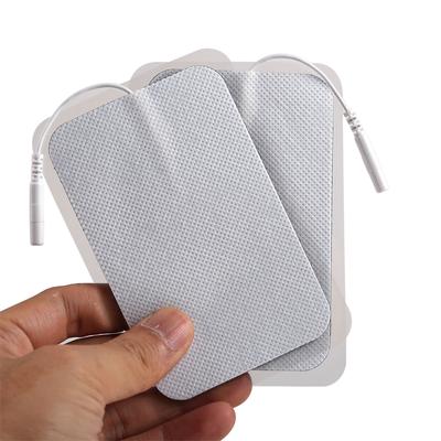 Silicone Gel Electrode Pad Units White Cloth Massage Digital Therapy Machine Acupuncture Physiotherapy Massager for Slimming