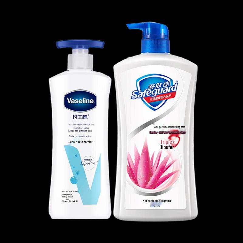 Vaseline Derma Protect Body Lotion & Aloe Shower Gel Set