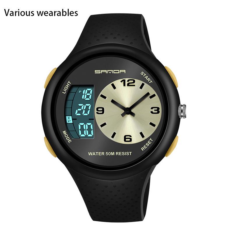 Men's Waterproof Student Watch Fashion Multi-functional Glow-in-the-dark Outdoor Sports Personality Electronic Watch