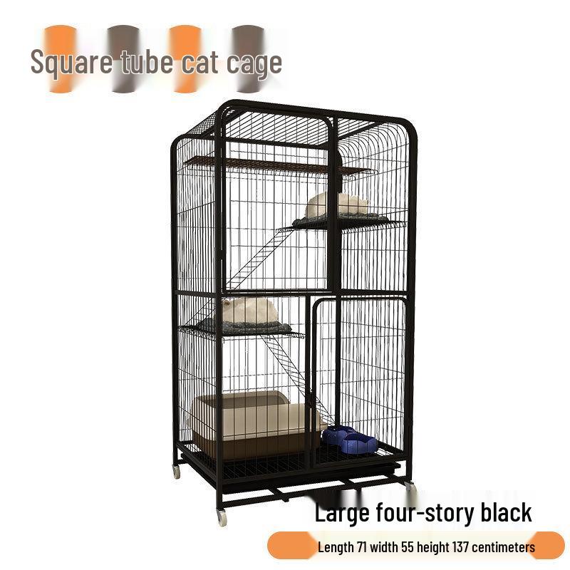 Two-Story Indoor Cat Villa: Space-Saving Cat House and Bed for Small Apartments